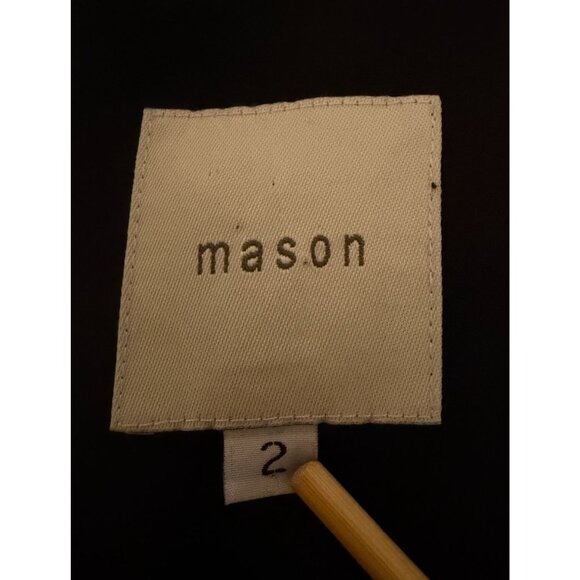 Mason Plunge Neck Mini Dress 2 Corseted Asymmetrical Bodycon Mod Minimalist - Picture 5 of 7